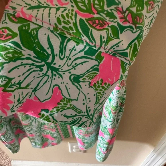 Lilly Pulitzer ChillyLillyNADINE DRESS Notch Neck UPF50+ Size XXL